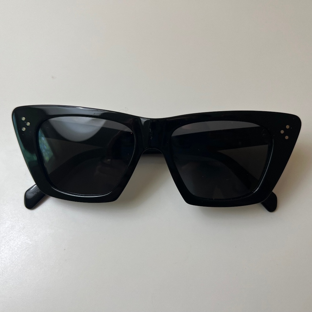Celine CAT EYE S187 SUNGLASSES IN ACETATE BLACK